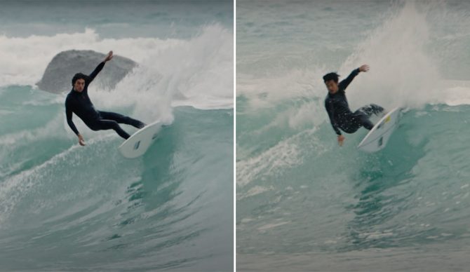 Craig Anderson and Kaito Ohashi surfing Taiwan