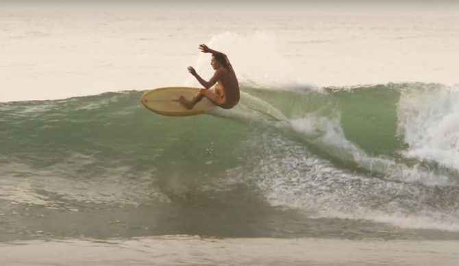 Derrick Disney surfing Barra de la Cruz