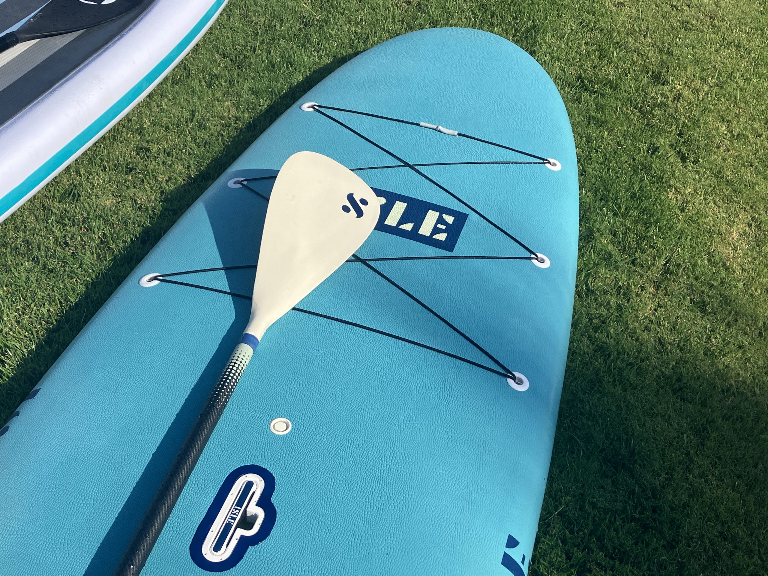 a paddle board paddle on a board