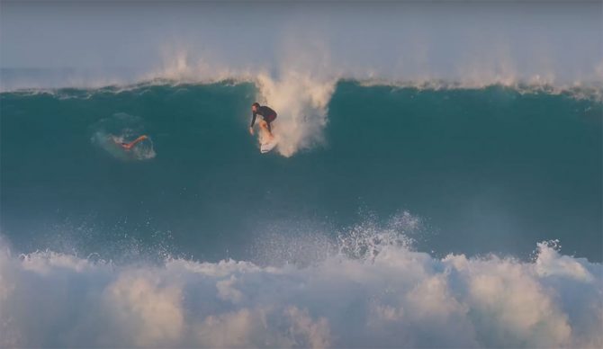 Nate Florence surfing Lance's Right