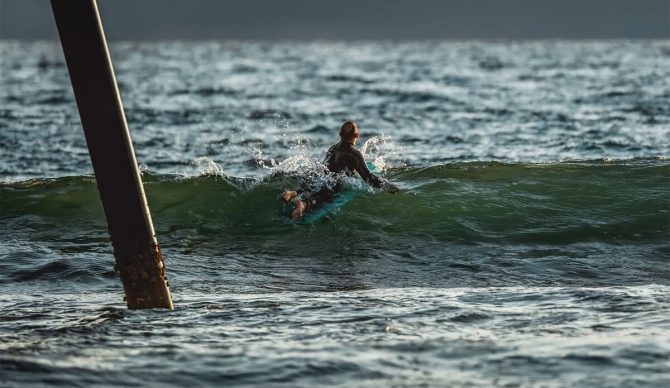 When Surfers and Fishermen Collide Near Piers, Who Wins?