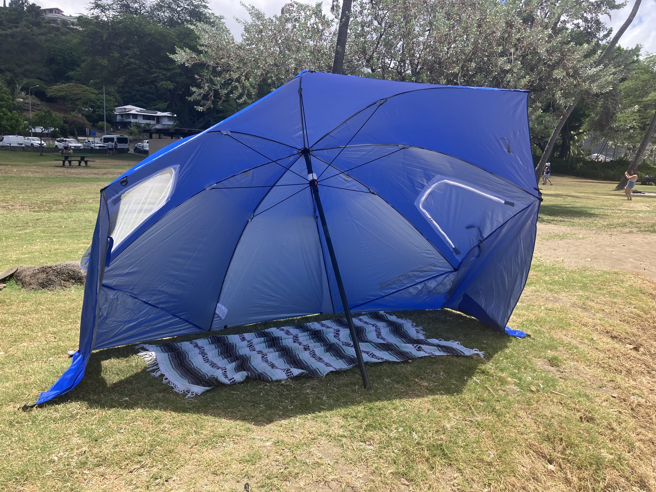 a beach umbrella