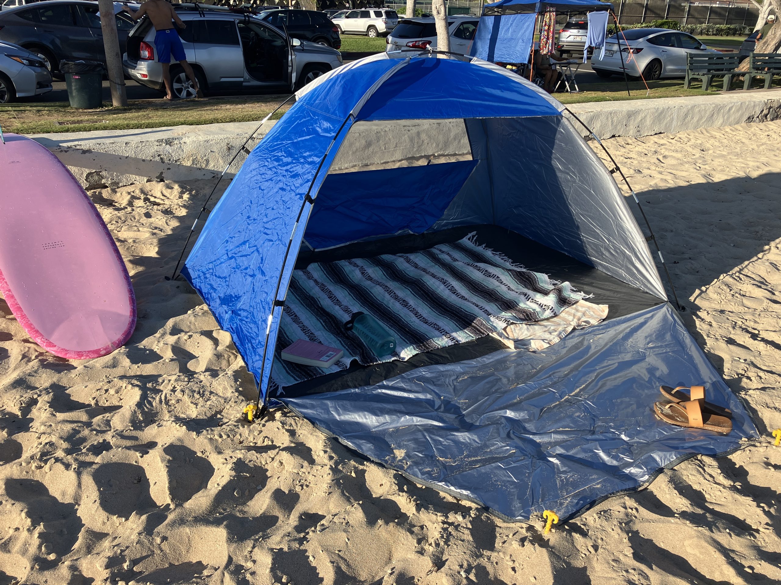 a beach canopy