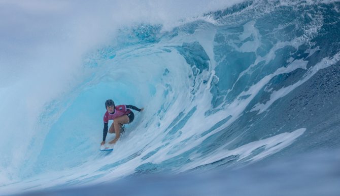 France's Johanne Defay defeated Costa Rica's Brisa Hennessy for a bronze finish. Photo: Tim McKenna // ISA