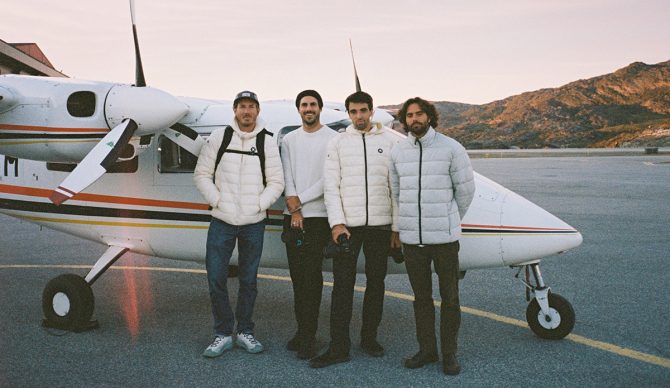 The crew saddled up for an uncomfortable ride in a far-too-small plane. Photo: Ibai Mielgo // Blue Banana