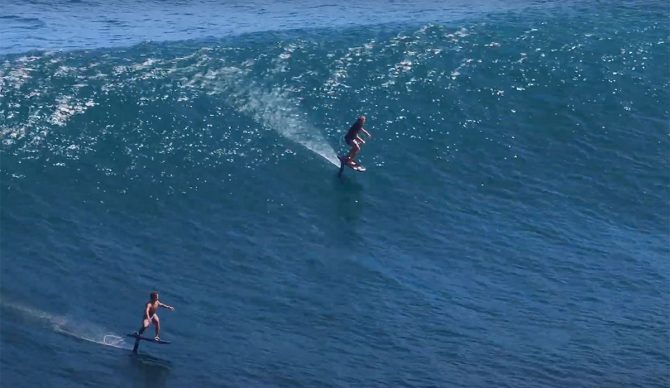 Kai Lenny foil surfing Uluwatu