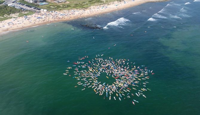 Andrew Blauschild Memorial Paddle Out Unites Montauk Surfing Community