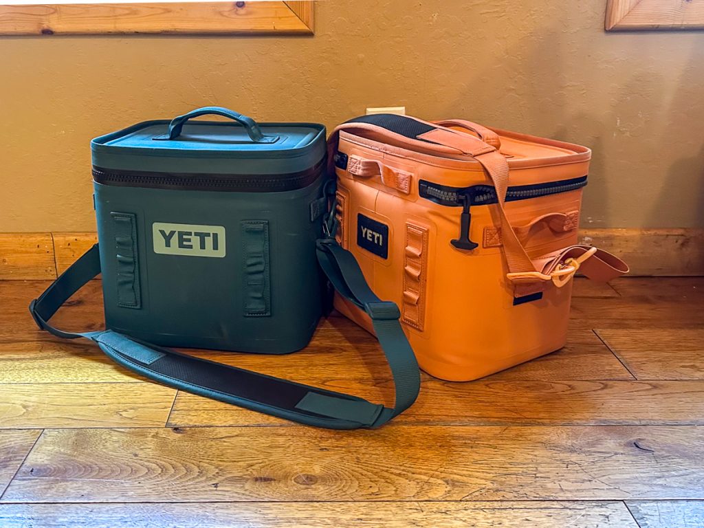 two coolers in a cabin