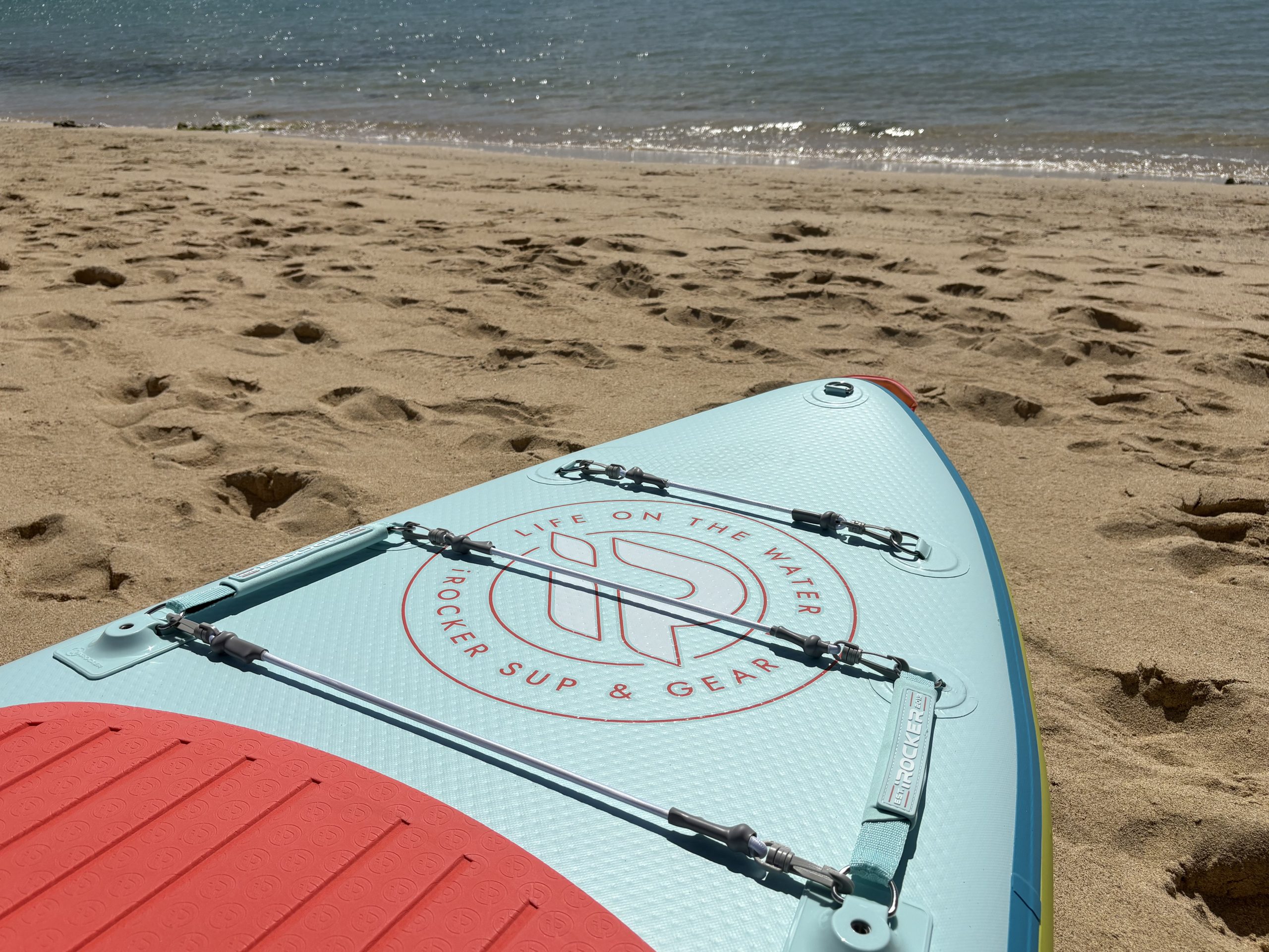 the nose of a paddle board