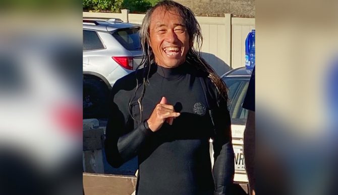 Kenji Nonoka (pictured) lost part of his leg in a shark attack Friday morning.Photo: GoFundMe