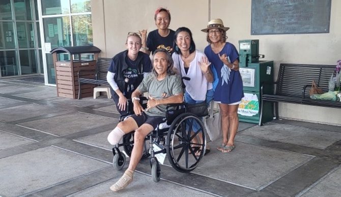 Kenji Nonaka was released from the hospital after being bitten by a shark on Maui. Photo: GoFundMe