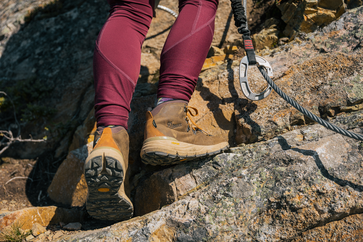 hiking up via ferrata