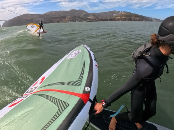 wing foiling with the insta360 x4