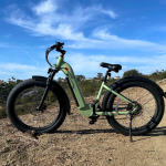 Koa Rev+ 2 Fat Tire E Bike on a dirt trail