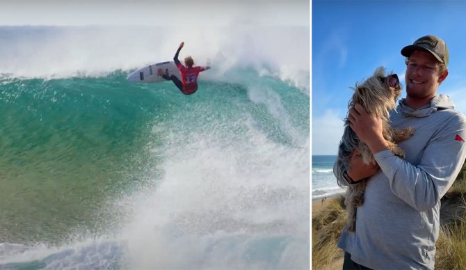 John John Florence surfing in Australia.