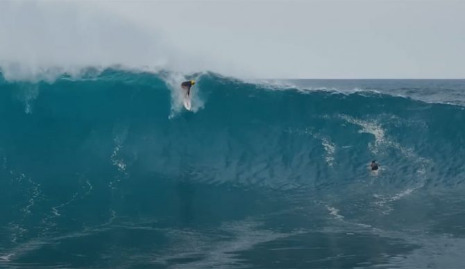 Bethany Hamilton surfing Pipeline