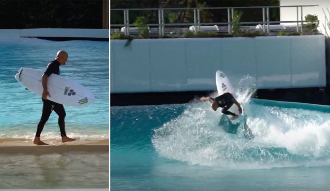 Bobby Martinez surfing Wavegarden Lab