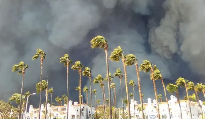 researchers studying smoke from Woolsey Fire