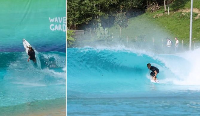 Jackson Dorian surfing Wavegarden Lab