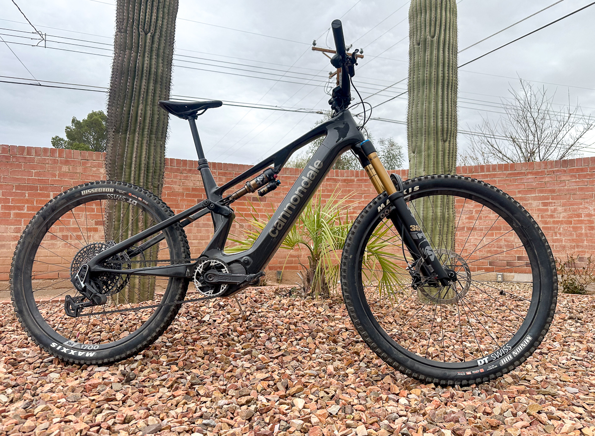 mountain bike in yard