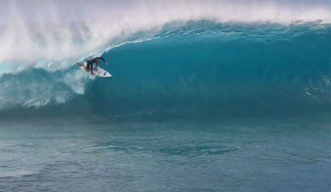 John John Florence high line surfing Pipeline