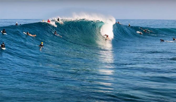 Nate Florence surfing Backdoor